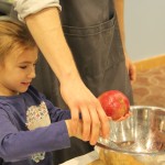 Chef Shaver teaching kids a nifty way to de-seed a pomengranate