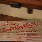 dishtowel that says commonplace work cloth