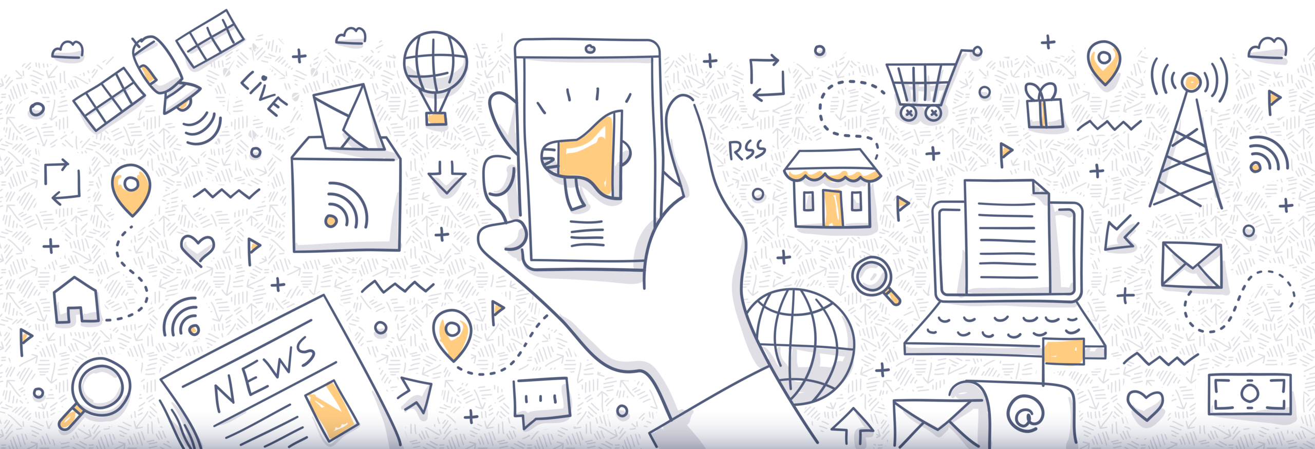 Digital illustrations background