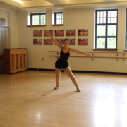 JCC School of Dance Senior in the dance studio